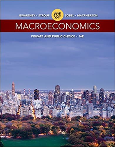 Macroeconomics Private and Public Choice, 16th Edition James D. Gwartney, Richard L. Stroup, Russell S. Sobel, David A. Macpherson