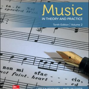 Music in Theory and Practice Volume 2 10th Edition Bruce Benward Solution Manual