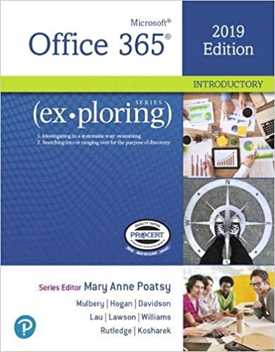 Exploring Microsoft Office 2019 Introductory Mary Anne Poatsy, Test Bank