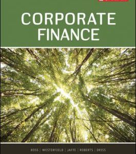 Corporate Finance 8th (CDN) Edition A. Ross, W Westerfield, Jaffe, Roberts, Driss 2019 Test Bank