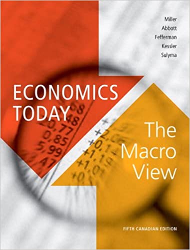 Economics Today The Macro View, Fifth Canadian Edition, 5E Roger LeRoy Miller, Test Bank