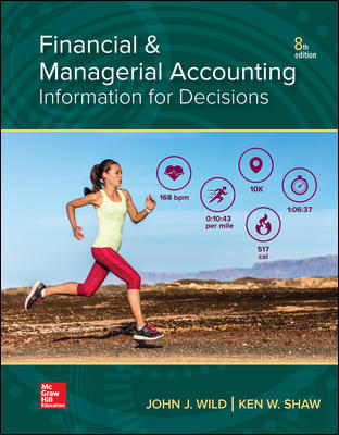 Financial and Managerial Accounting, 8e John J. Wild, Ken W. Shaw, Barbara Chiappetta Instructor solution manual and Test Bank