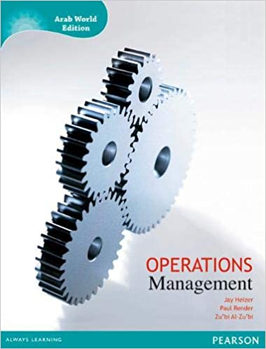 Operations Management Arab World Edition Jay H. Heizer Test Bank PDF