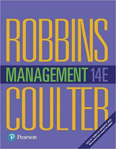 Management, 14E Stephen P. Robbins, Mary A. Coulter, Instructor's Manual