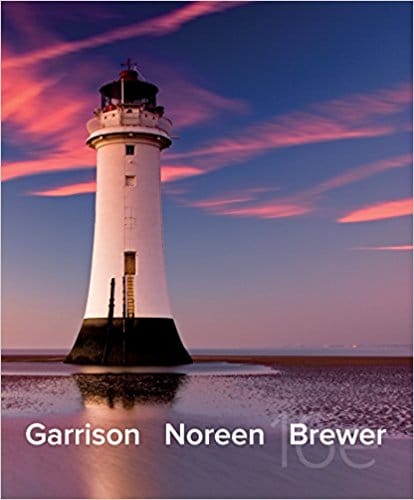 Managerial Accounting, 16e Garrison, Noreen, Brewer, Instructor solution Manual