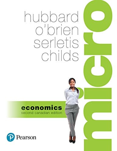 Microeconomics, Second Canadian Edition, 2E Hubbard, O'Brien, Serletis, Childs, Test Bank