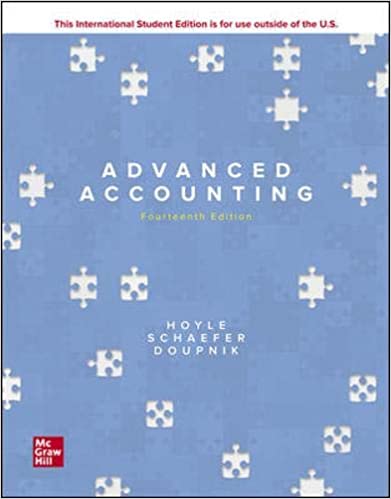 Advanced Accounting, 14e B. Hoyle, F. Schaefer, S. Doupnik, 2020 Powerpoint