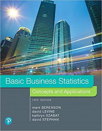 Basic Business Statistics, 14th Edition Mark L. Berenson, Test Bank