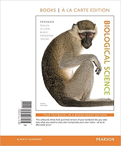 Biological Science, 6th Edition Scott Freeman, Instructor manual
